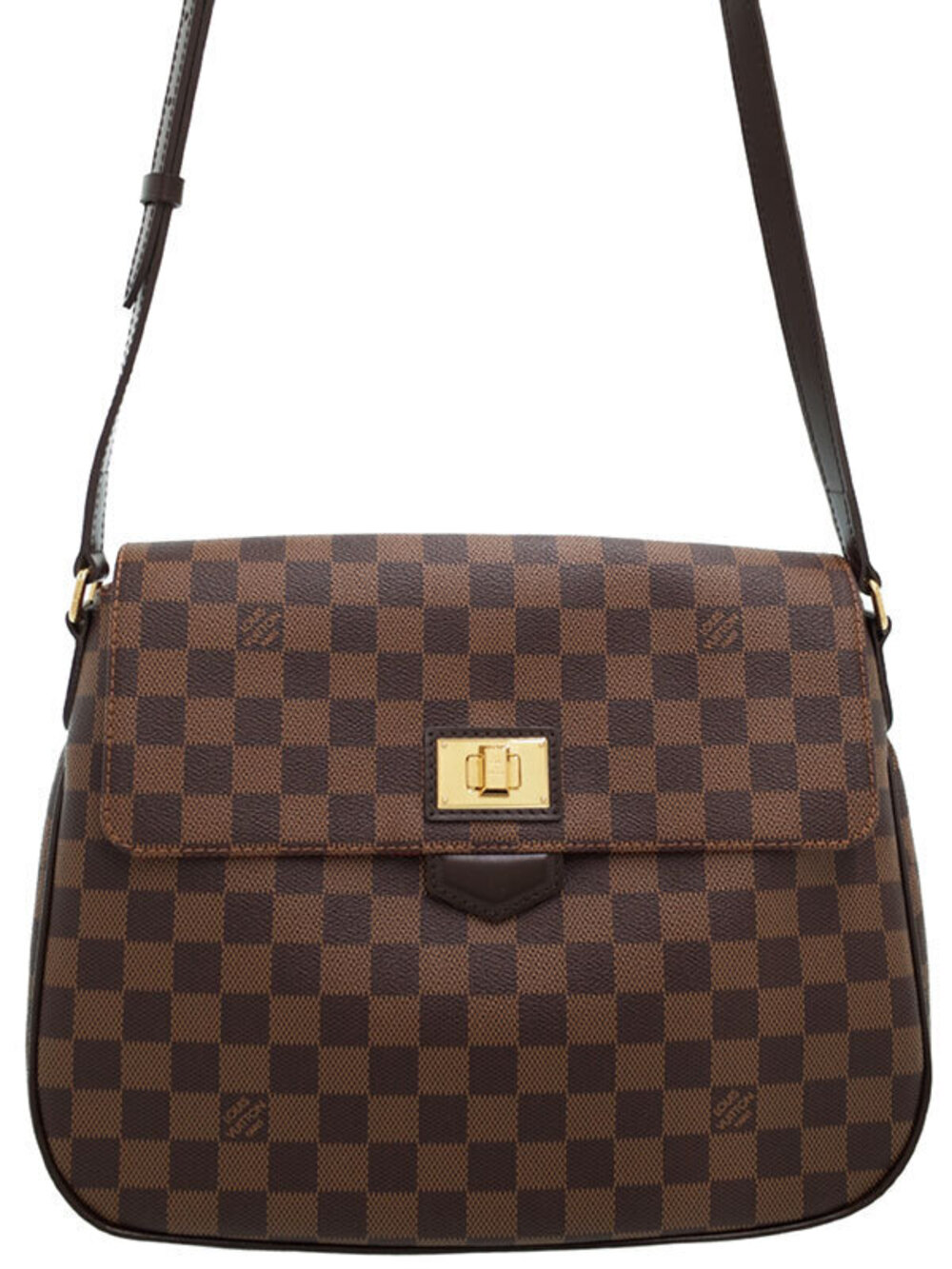 Louis Vuitton Damier Besace Roseberry Shoulder Bag Canvas Leather Brown